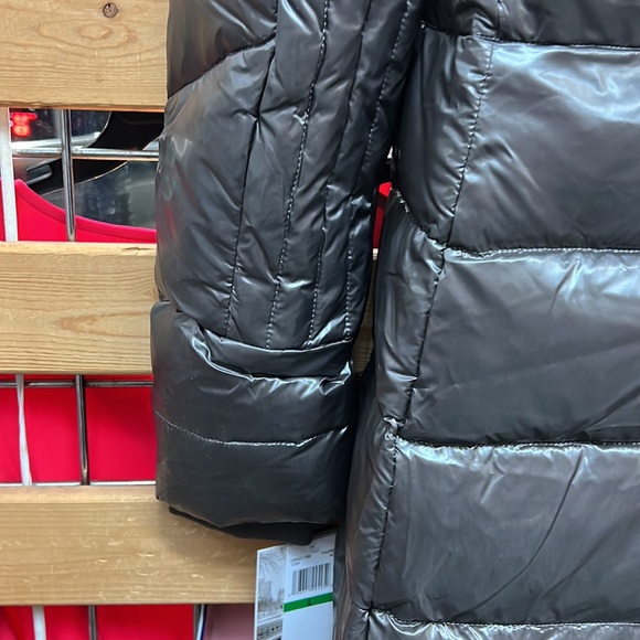 NWT,1 MADISON LUXE Fox-Fur Down Puffer Coat,attached hood removable fur,taupe - Picture 14 of 17